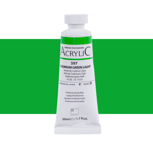ShinHan Professional 50ml Acrylic Paints CAD GREEN LT