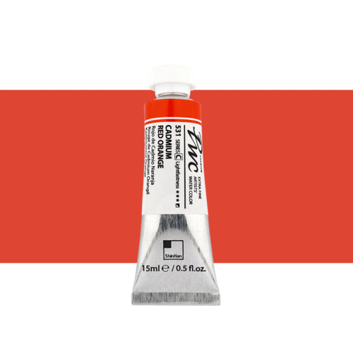 ShinHan PWC Extra Fine 15ml Watercolour Paint RED ORANGE