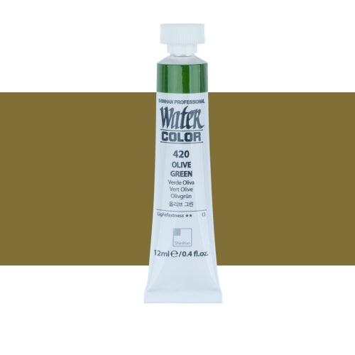 ShinHan Professional 12ml Watercolour Paints OLIVE GREEN