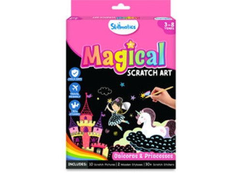 Skillm Magical Scratch Art Unicorns & Princesses