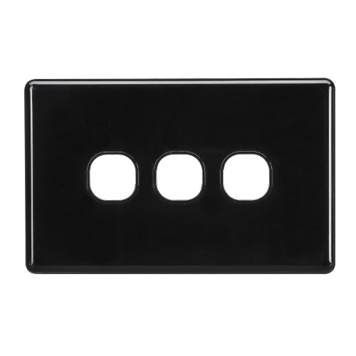 3 GANG BLANK SWITCH BLACK PK10