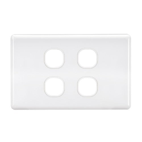 4 GANG BLANK SWITCH WHITE