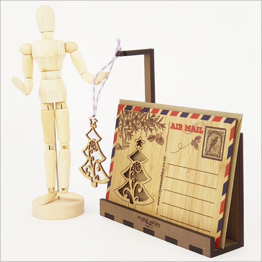 Bamboo Postcard - Frond Christmas Tree ( 15.6 x 11cm)