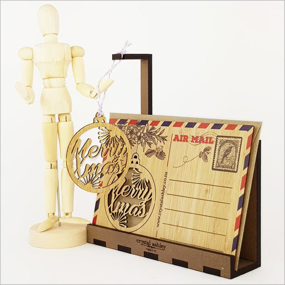 Bamboo Postcard - PHT Merry Xmas Bauble (15.6 x 11cm)