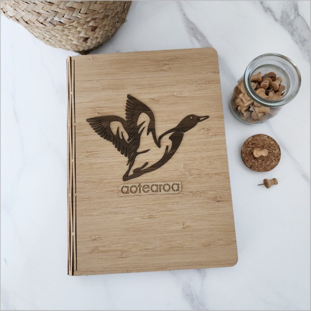 Bamboo Journal - Duck River Rimu Veneer (17.5 x 23cm)