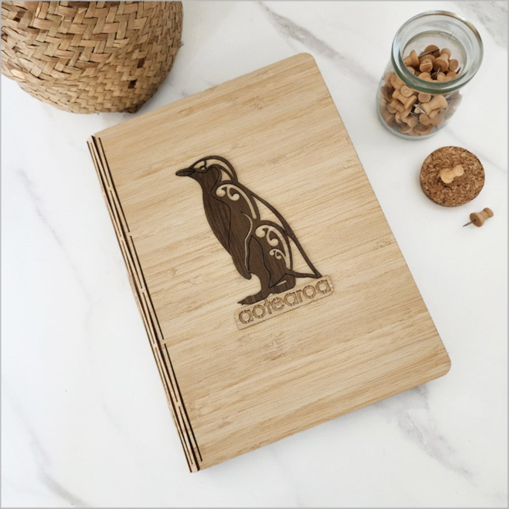 Bamboo Journal - Korora/Penguin River Rimu Veneer (17.5 x 23cm)