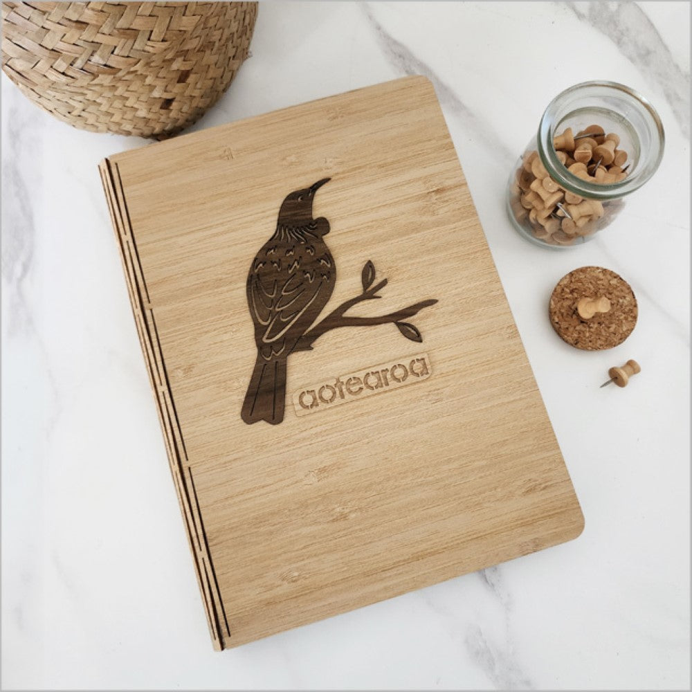 Bamboo Journal - Tui River Rimu Veneer (17.5 x 23cm)