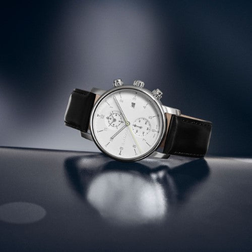Watch - WENGER Urban Classic Chrono 42mm White Dial Black Leather