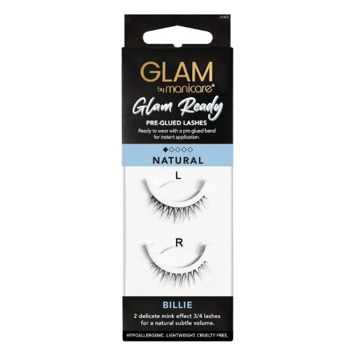 Lashes - Glam by Manicare Glam Ready Pre Glued Billie (3 Packs)