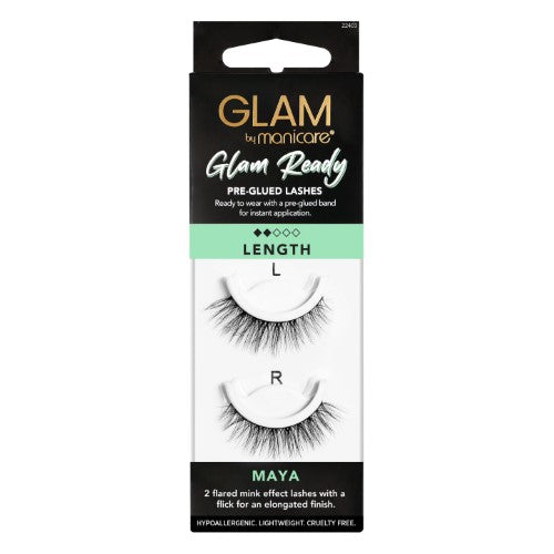 Lashes - Glam by Manicare Glam Ready Pre Glued Maya (3 Packs)