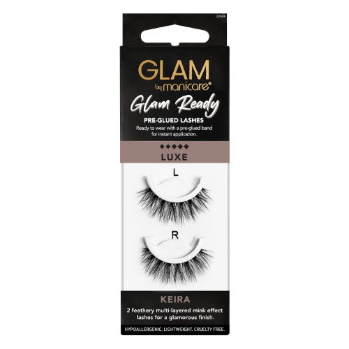 Lashes - Glam by Manicare Glam Ready Pre Glued Keira (3 Packs)