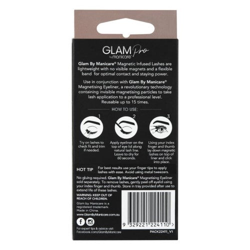 Lashes - Glam by Manicare Pro Magnetic Infused Devyn (3 Packs)