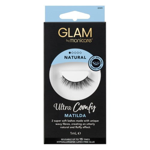 Lashes - Glam by Manicare Ultra Comfy Natural Matilda (3 Packs)