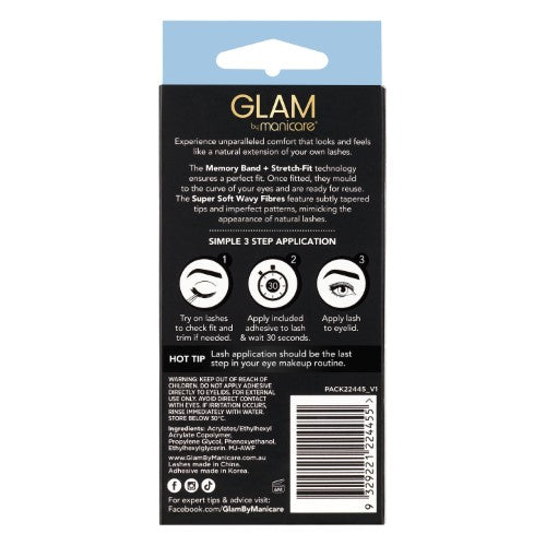 Lashes - Glam by Manicare Ultra Comfy Natural Matilda (3 Packs)