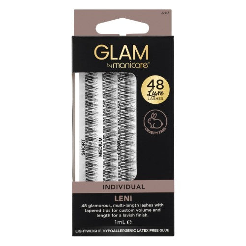 Individual Lashes - Glam by Manicare Leni (3 Packs)