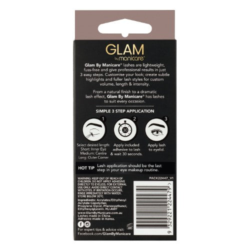 Individual Lashes - Glam by Manicare Leni (3 Packs)