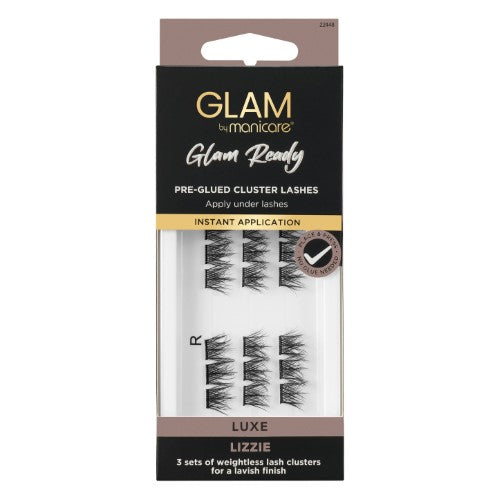 Lashes - Glam by Manicare Glam Ready Pre Glued Cluster LUXE Lizzie (3 Packs)