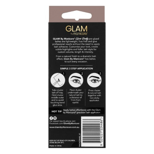 Lashes - Glam by Manicare Glam Ready Pre Glued Cluster LUXE Lizzie (3 Packs)