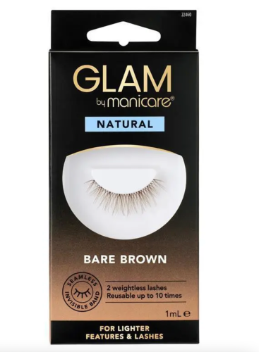 Lashes - Glam by Manicare Bare Brown (6 Packs)