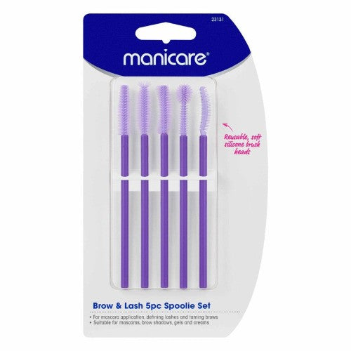 Brow & Lash 5 Piece Spoolie Set - Manicare (6 Sets)