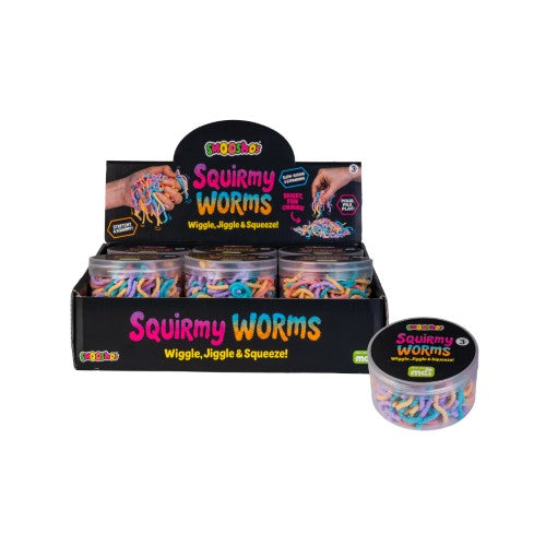 Sensory Toy - Squirmy Worms (Set of 12)