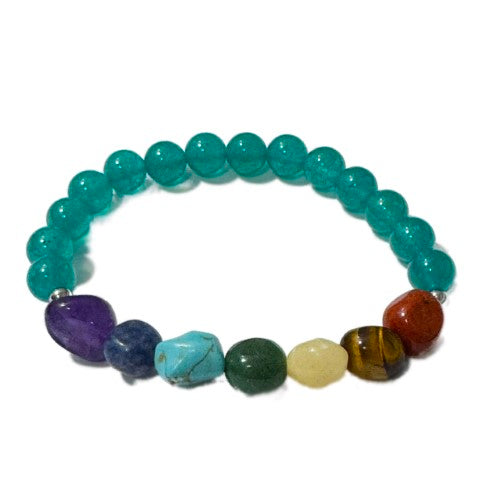 Chakra Bracelet - Tumblestones Chalcedony