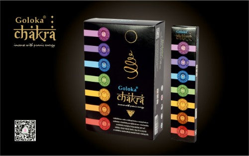 Incense - Goloka Black Chakra (12 Packs)