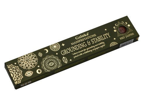 Incense - Goloka Grounding & Stability Vetiver with Red Jasper (12 Packs)
