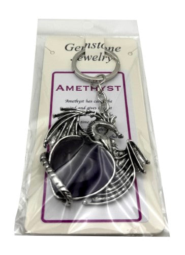 Keyring - Flying Dragon Amethyst (Set of 6)
