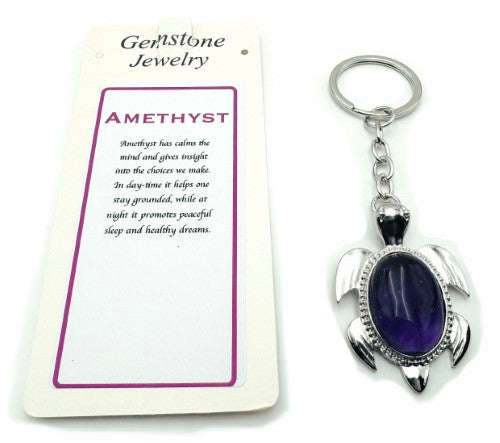 Keyring - Turtle Amethyst (Set of 6)