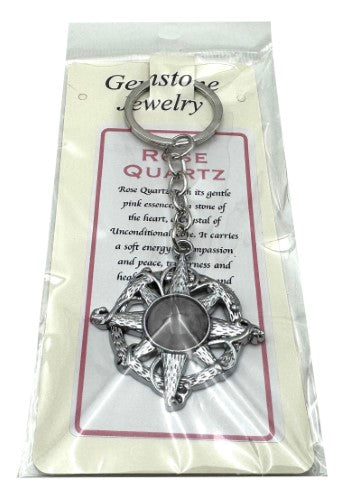 Keyring - Compass Rose Quartz (Set of 6)
