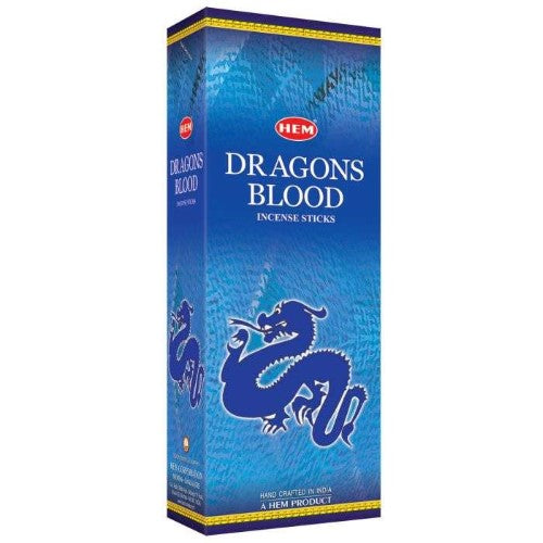 Incense - HEM Dragons Blood Blue Hexa (Box of 6)