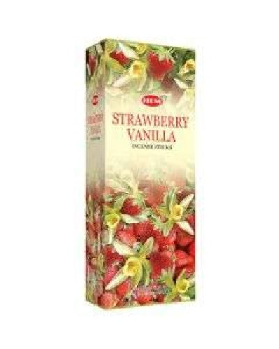 Incense - HEM Vanilla Strawberry Hexa (Box of 6)
