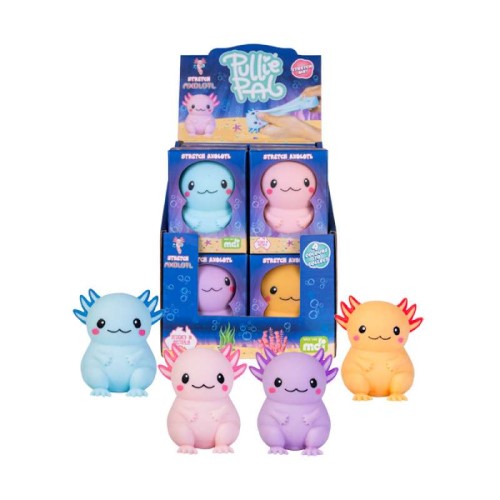 Pullie Pal Stretch Axolotl (Set of 12 Assorted)
