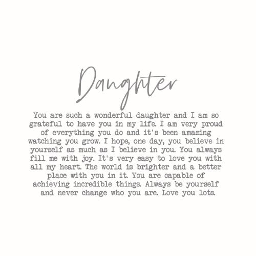 Stoneware Mug - Moments Daughter (Set of 3)