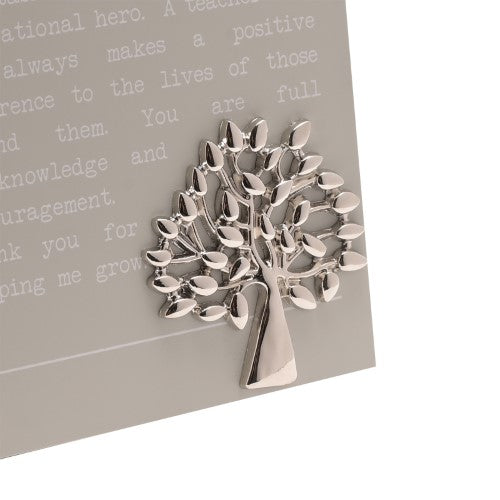 Standing Plaque - Moments Teacher (21cm)