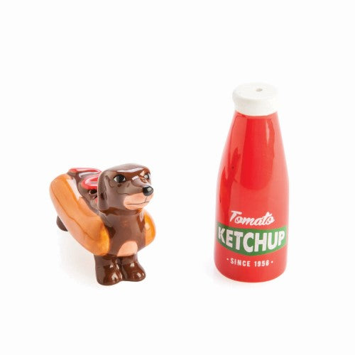 Salt & Pepper Set - Flavour Mates Sausage Dog & Ketchup
