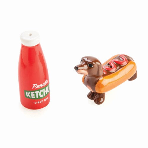 Salt & Pepper Set - Flavour Mates Sausage Dog & Ketchup