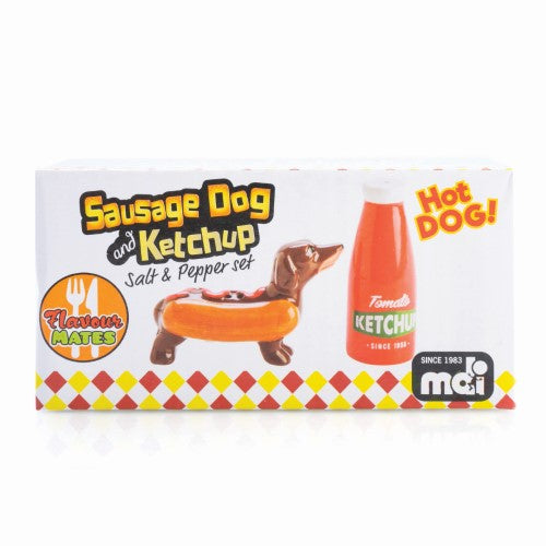 Salt & Pepper Set - Flavour Mates Sausage Dog & Ketchup