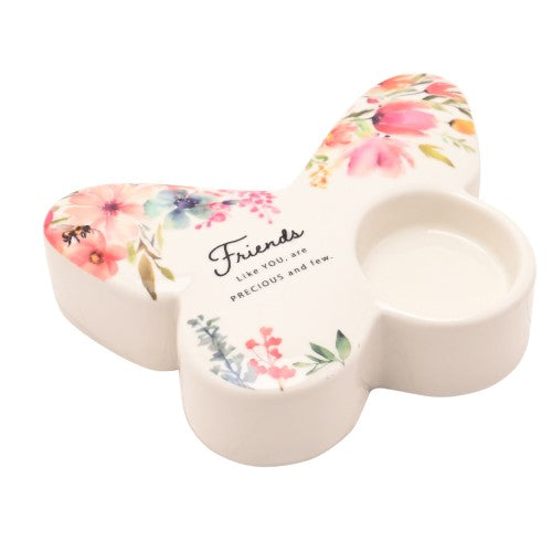 Tealight Holder - The Cottage Garden Butterfly Friends (13cm)