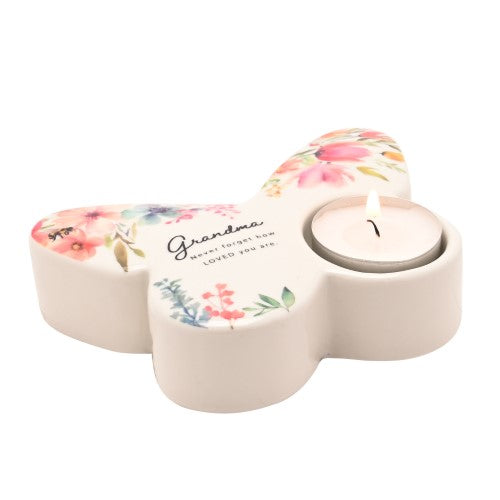 Tealight Holder - The Cottage Garden Butterfly Grandmas (13cm)