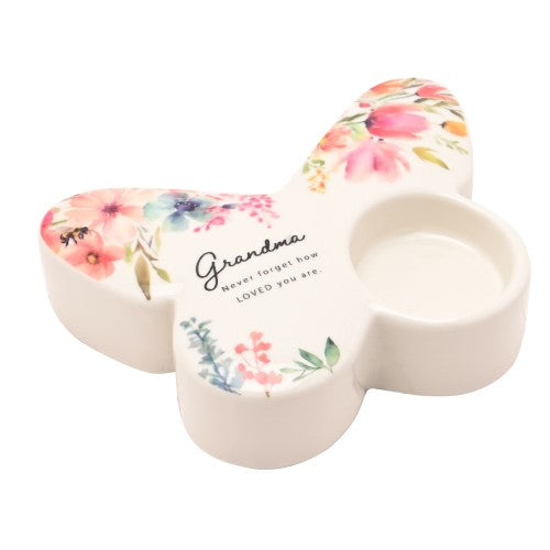 Tealight Holder - The Cottage Garden Butterfly Grandmas (13cm)