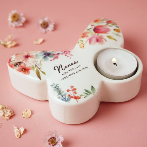 Tealight Holder - The Cottage Garden Butterfly Nana (13cm)