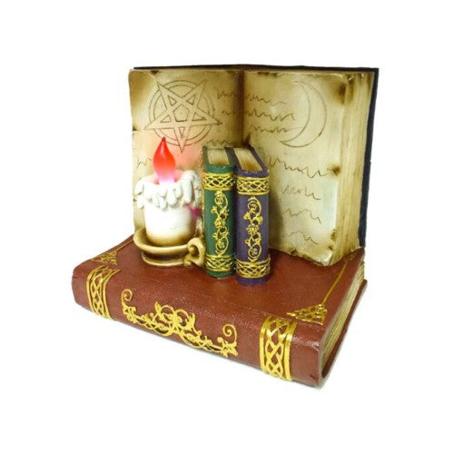LED Display Stand - Witches Black Cat & Wise Old Magical Owl World Figure