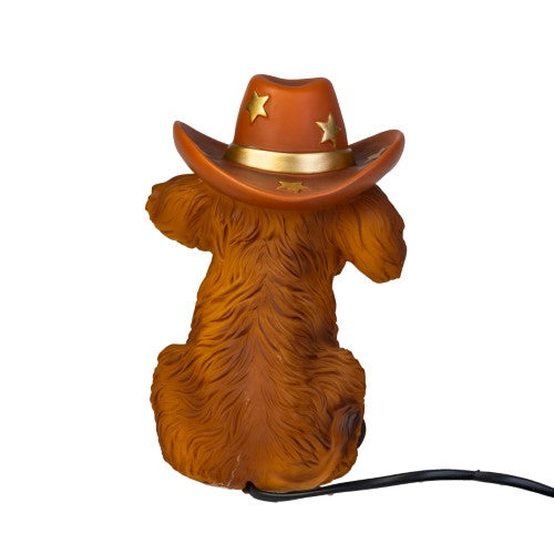 Table Lamp - Highland Cow Version 2 (15.8 x 13.6 x 20.4cm)