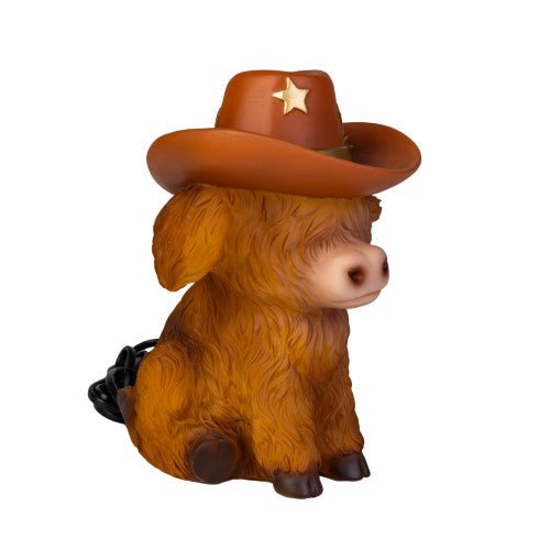 Table Lamp - Highland Cow Version 2 (15.8 x 13.6 x 20.4cm)