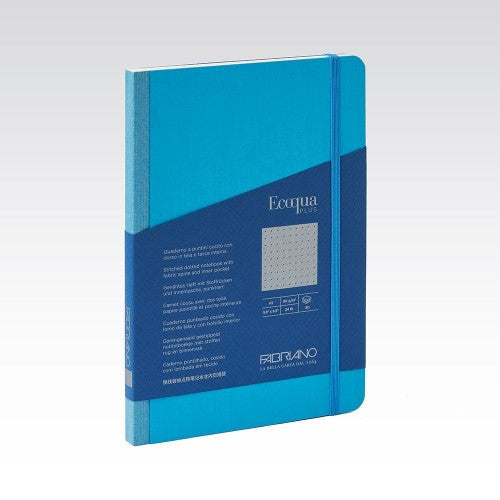 Fabriano Ecoqua Plus Fabric 90gsm Dots A5 Notebooks DOTS A5 TURQUOISE 80 SHT