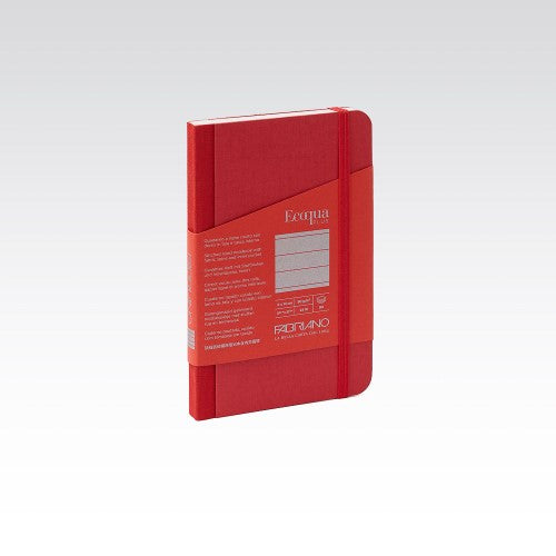 Fabric 90gsm Lined 9x14cm Notebooks LINED 9X14CM RASPBERRY 80 SHT