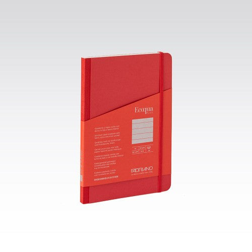 Fabriano Ecoqua Plus Fabric 90gsm Lined A5 Notebooks LINED A5 RASPBERRY 80 SHT