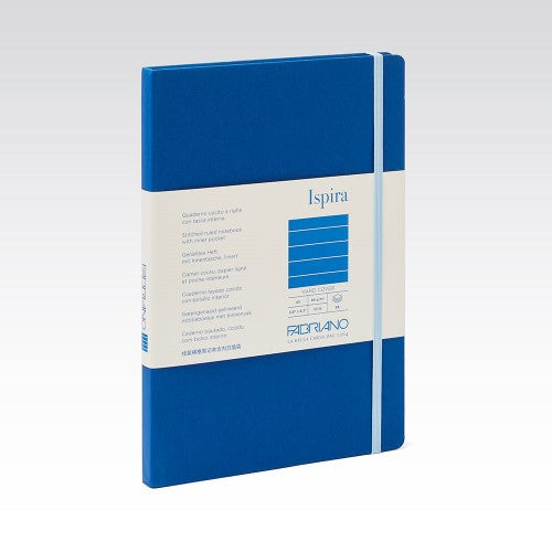 Fabriano Ispira Hard Cover 85gsm Lined A5 Notebooks LINED A5 ROYAL BLUE 96 SHT